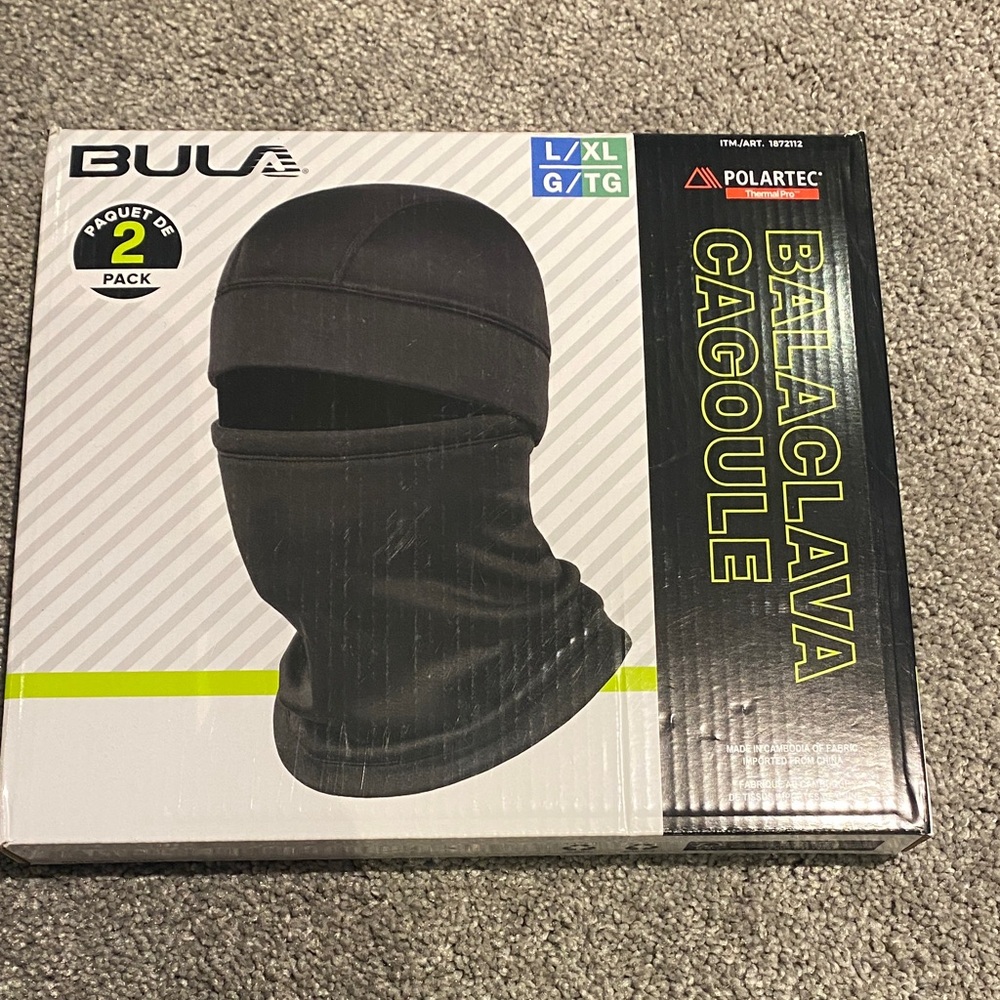 Black Balaclava Cagoule - 2 Pack size large/XL